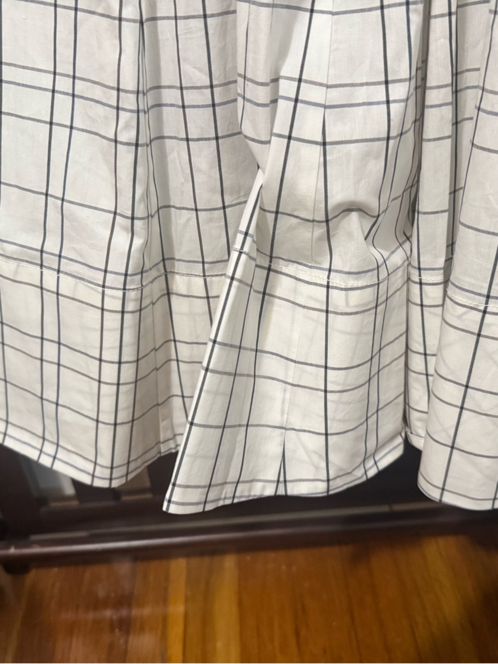 Staud ivory plaid dress size 4 nwt - Picture 8 of 9